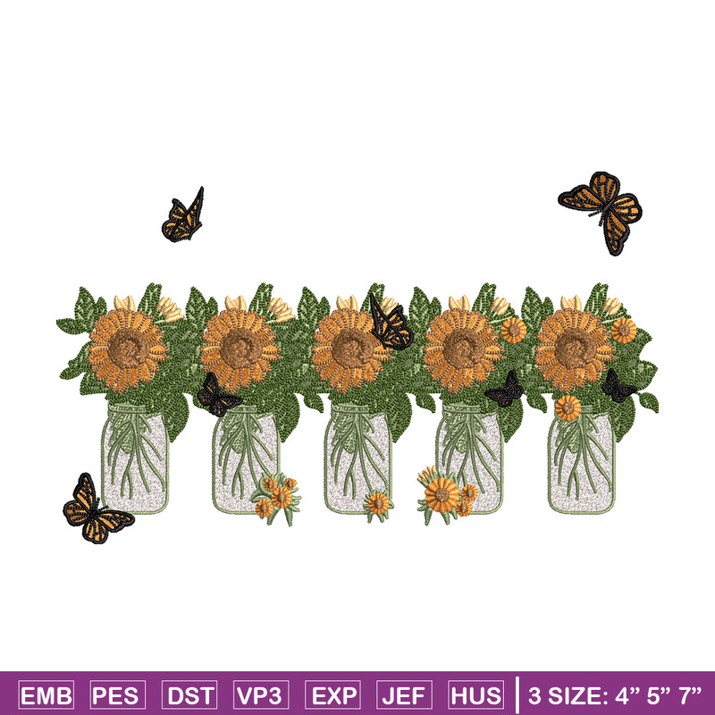 Sunflowers embroidery design, Sunflowers embroidery, flowers design, embroidery file, logo shirt, Digital download.jpg