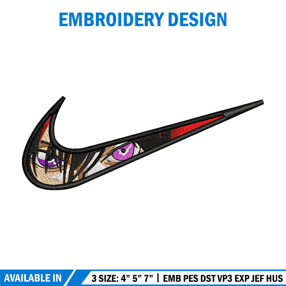 Lelouch vi Britannia Nike embroidery design, anime embroidery, nike design, anime design, anime shirt, Digital download.jpg