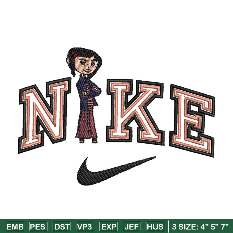 Nike china girl embroidery design, Girl embroidery, Nike design, Embroidery shirt, Embroidery file,Digital download.jpg