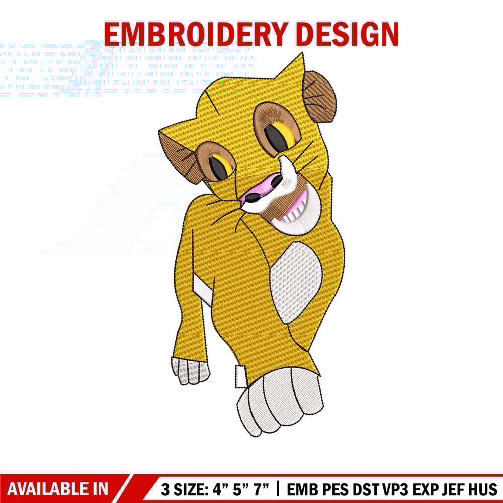 Lion child embroidery design, Lion king embroidery, Emb design, Embroidery shirt, Embroidery file, Digital download.jpg