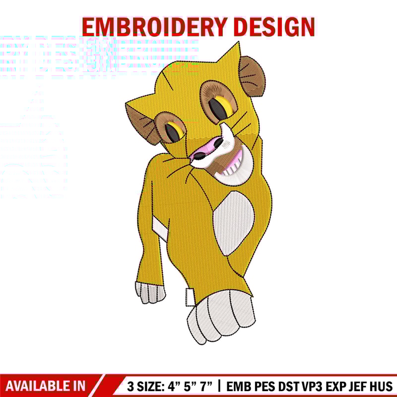 Lion child embroidery design, Lion king embroidery, Emb design, Embroidery shirt, Embroidery file, Digital download.jpg