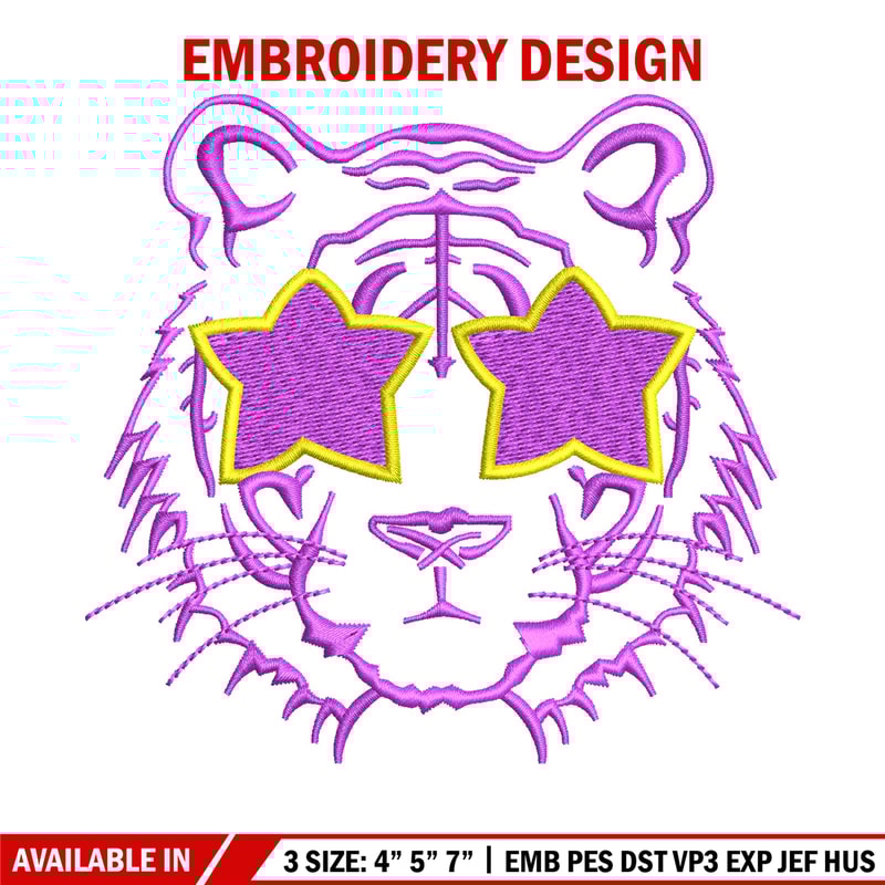 Lion face star embroidery design, Lion embroidery, Embroidery file, Embroidery shirt, Emb design, Digital download.jpg