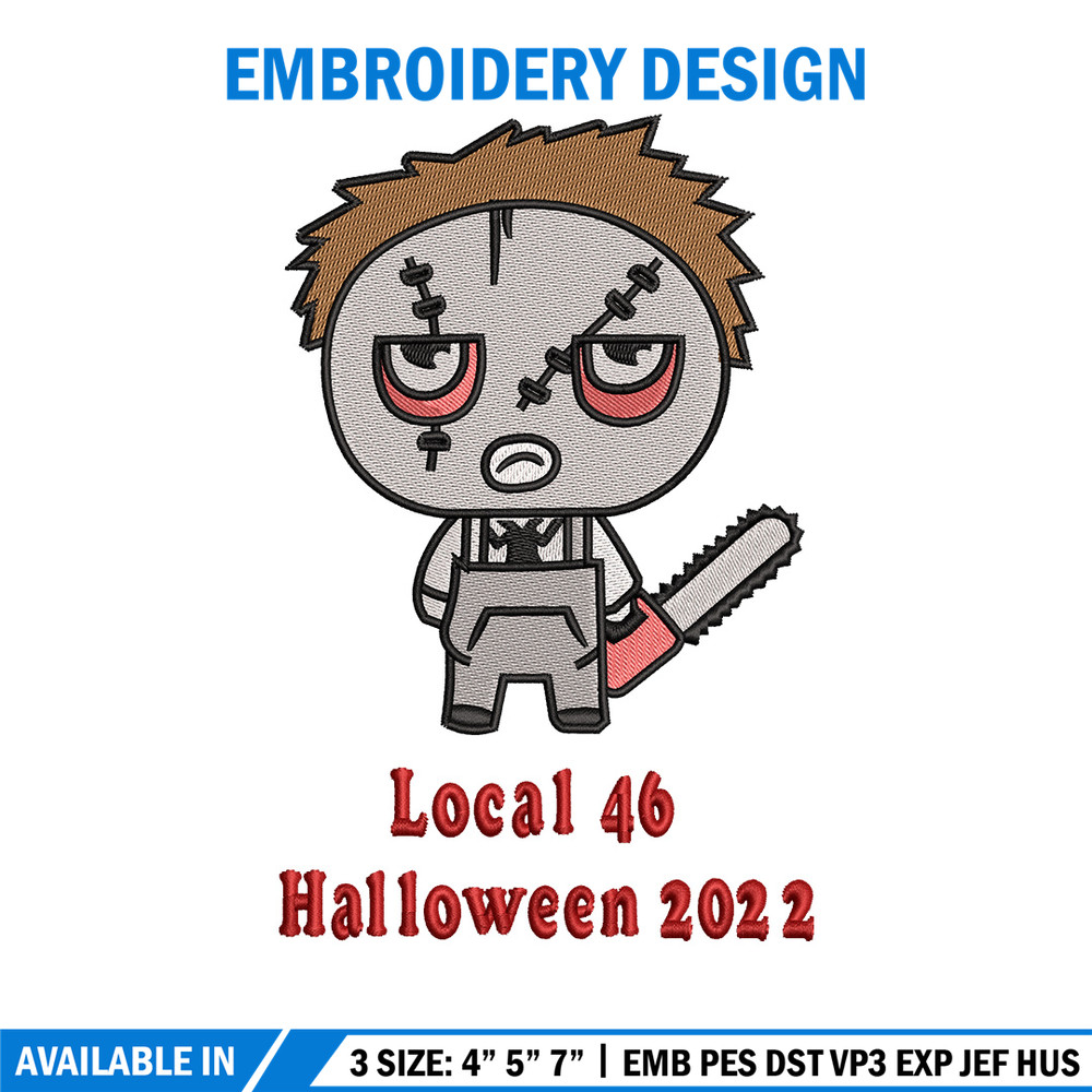 Local 46 embroidery design, Halloween embroidery, Embroidery file, Embroidery shirt, Emb design, Digital download.jpg