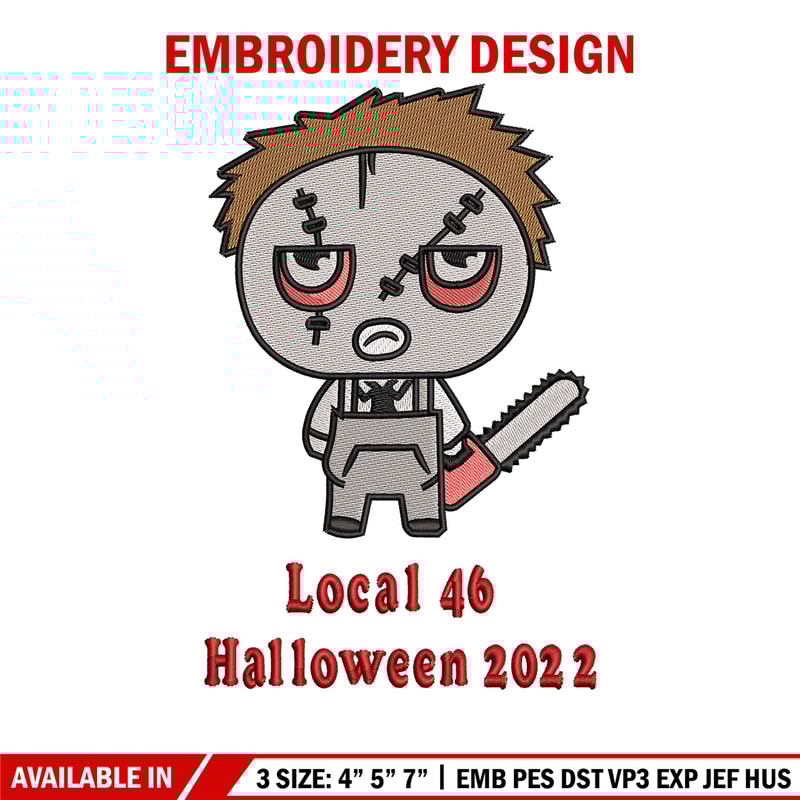 Local 46 embroidery design, Halloween embroidery, Embroidery file, Embroidery shirt, Emb design, Digital download.jpg