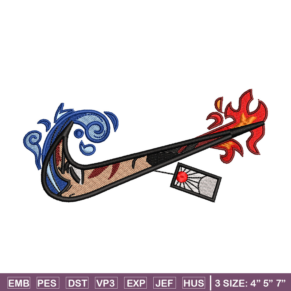 Tanjiro nike embroidery design, Kimetsu no Yaiba embroidery, nike design, anime shirt, digital download.jpg