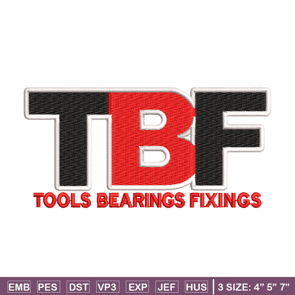 TBF logo embroidery design, TBF logo embroidery, logo design, logo shirt, Embroidery shirt, Instant download.jpg