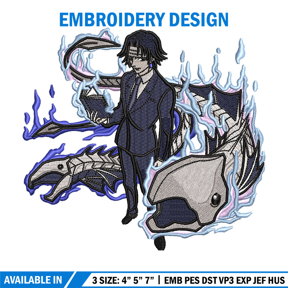 Lucilfer embroidery design, Bleach embroidery, Anime design, Embroidery shirt, Embroidery file, Digital download.jpg