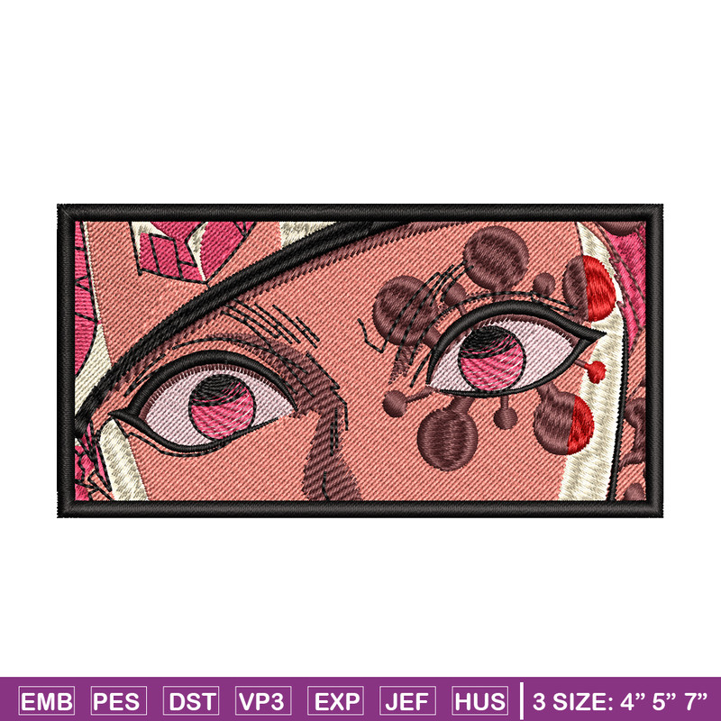 Tengen eyes embroidery design, Kimetsu no Yaiba embroidery, embroidery file, anime design, anime shirt, Digital download.jpg