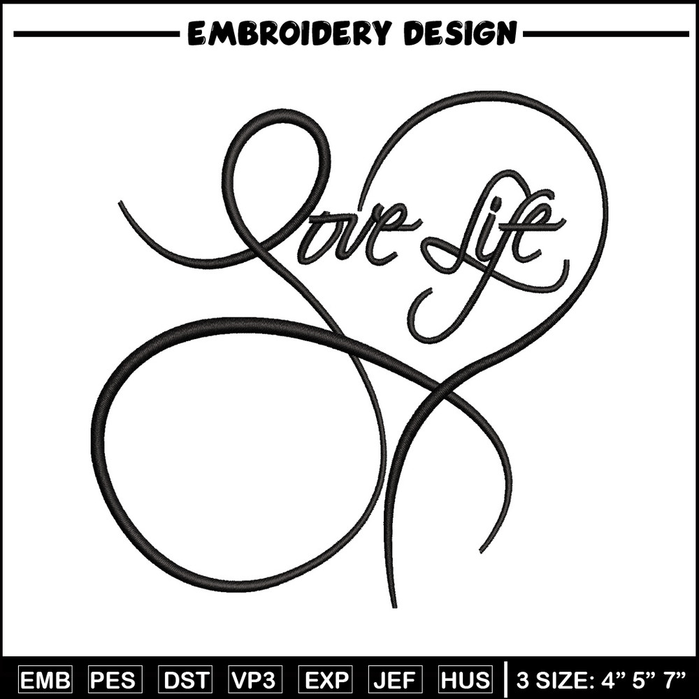 Love life logo embroidery design, Love life logo embroidery, logo design, embroidery file, logo shirt, Digital download.jpg