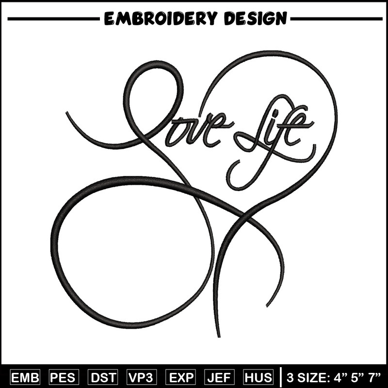 Love life logo embroidery design, Love life logo embroidery, logo design, embroidery file, logo shirt, Digital download.jpg