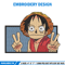 Luffy funny embroidery design, One piece embroidery, Anime design, Embroidery shirt, Embroidery file, Digital download.jpg