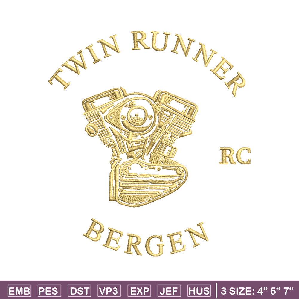 Twin runner logo embroidery design, Twin runner logo embroidery, Embroidery shirt, logo design, Instant download.jpg