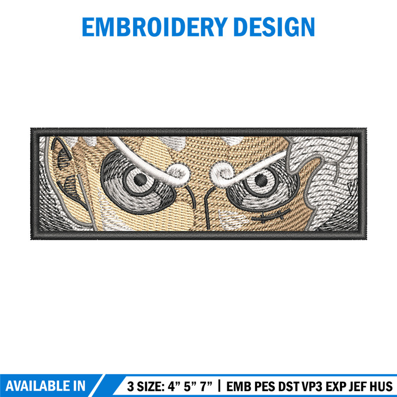 Luffy g5 eyes embroidery design, One piece embroidery, Anime design, Embroidery shirt, Embroidery file, Digital download.jpg