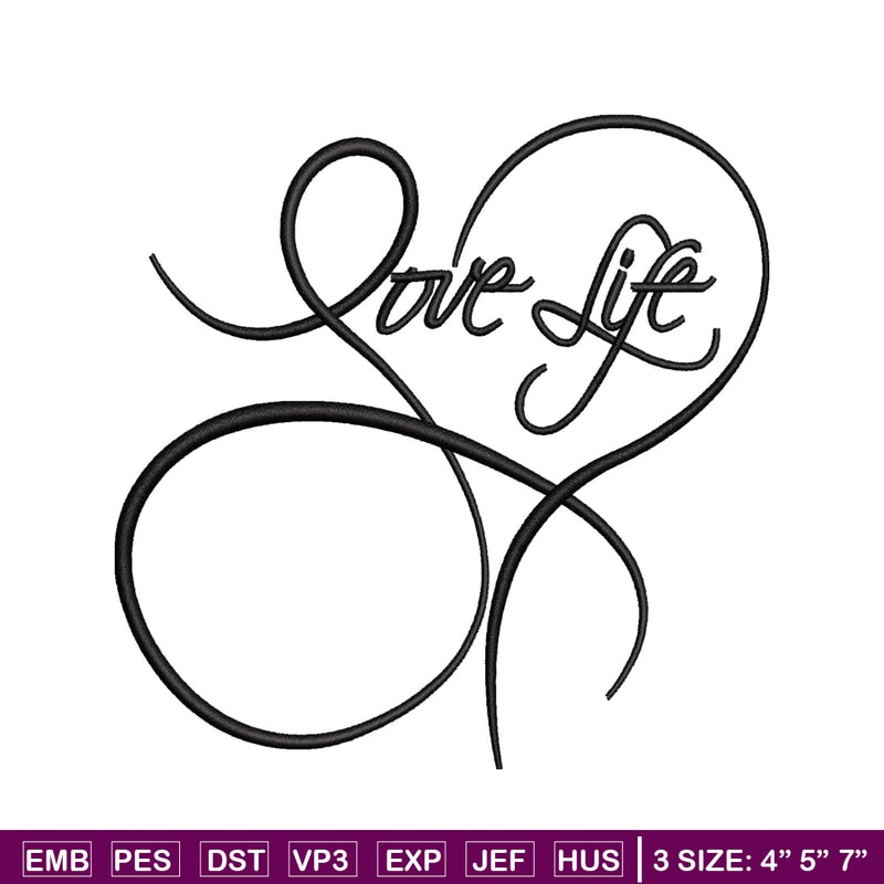 Love life logo embroidery design, Love life logo embroidery, logo design, embroidery file, logo shirt, Digital download.jpg
