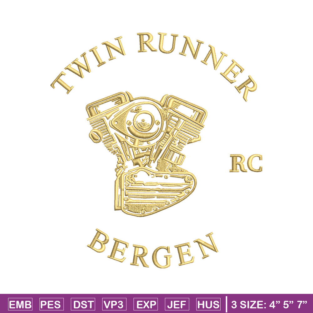 Twin runner logo embroidery design, Twin runner logo embroidery, Embroidery shirt, logo design, Instant download.jpg