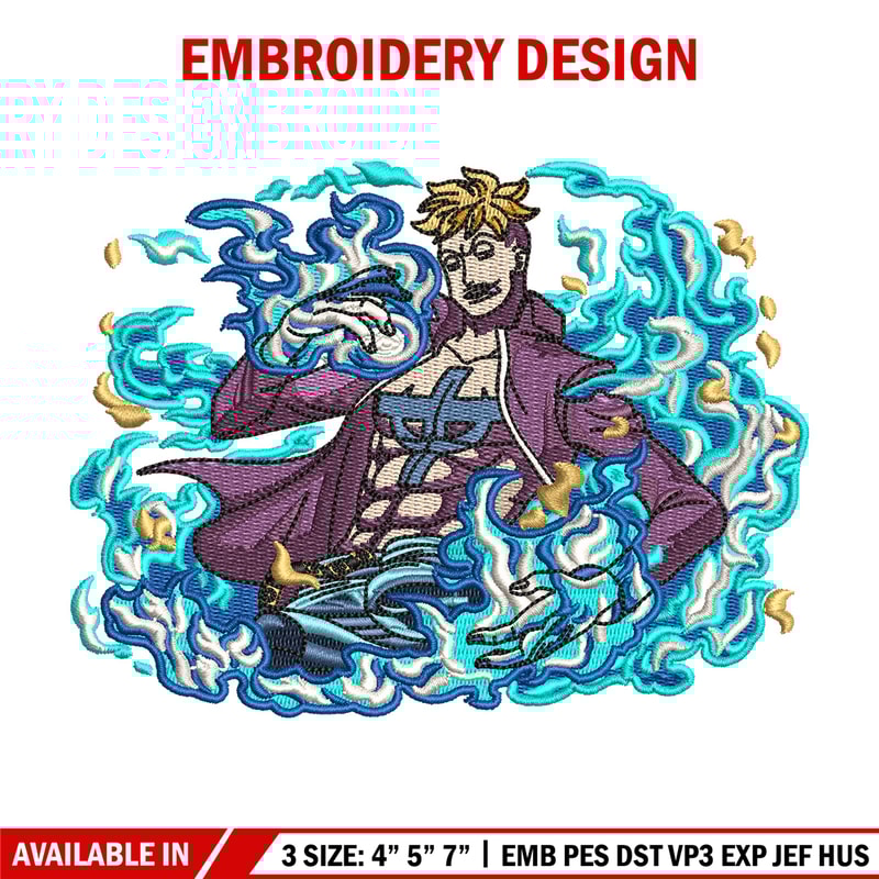 Marco embroidery design, One piece embroidery, Anime design, Embroidery shirt, Embroidery file, Digital download.jpg