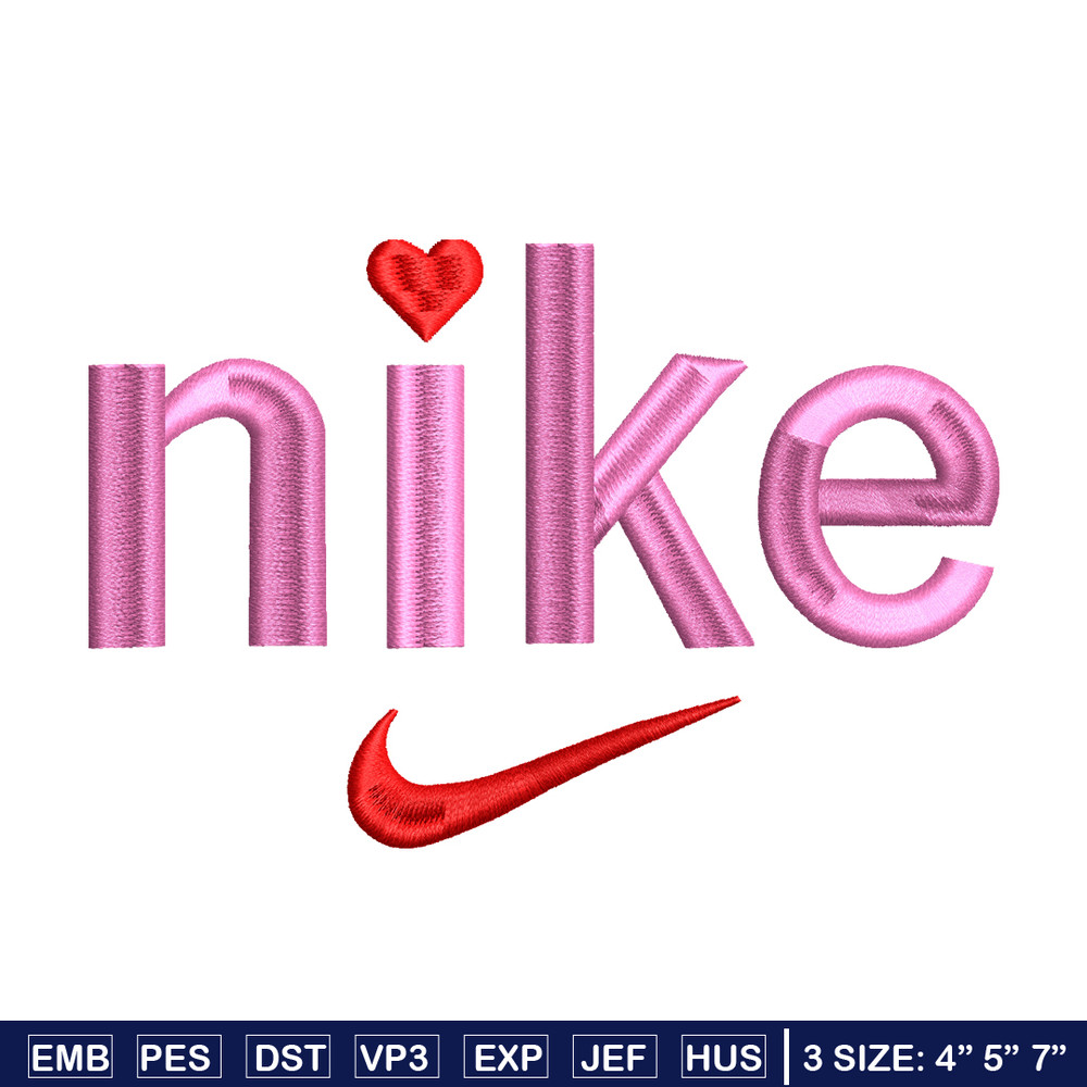 Pink Nike embroidery design, Pink Nike embroidery, Nike design, Embroidery shirt, logo shirt, Digital download..jpg