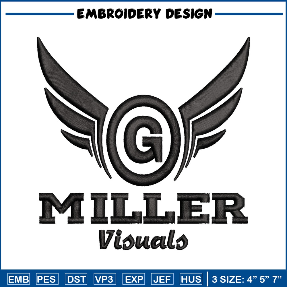 Miller logo embroidery design, Miller logo embroidery, anime design, embroidery file, logo shirt, Digital download..jpg