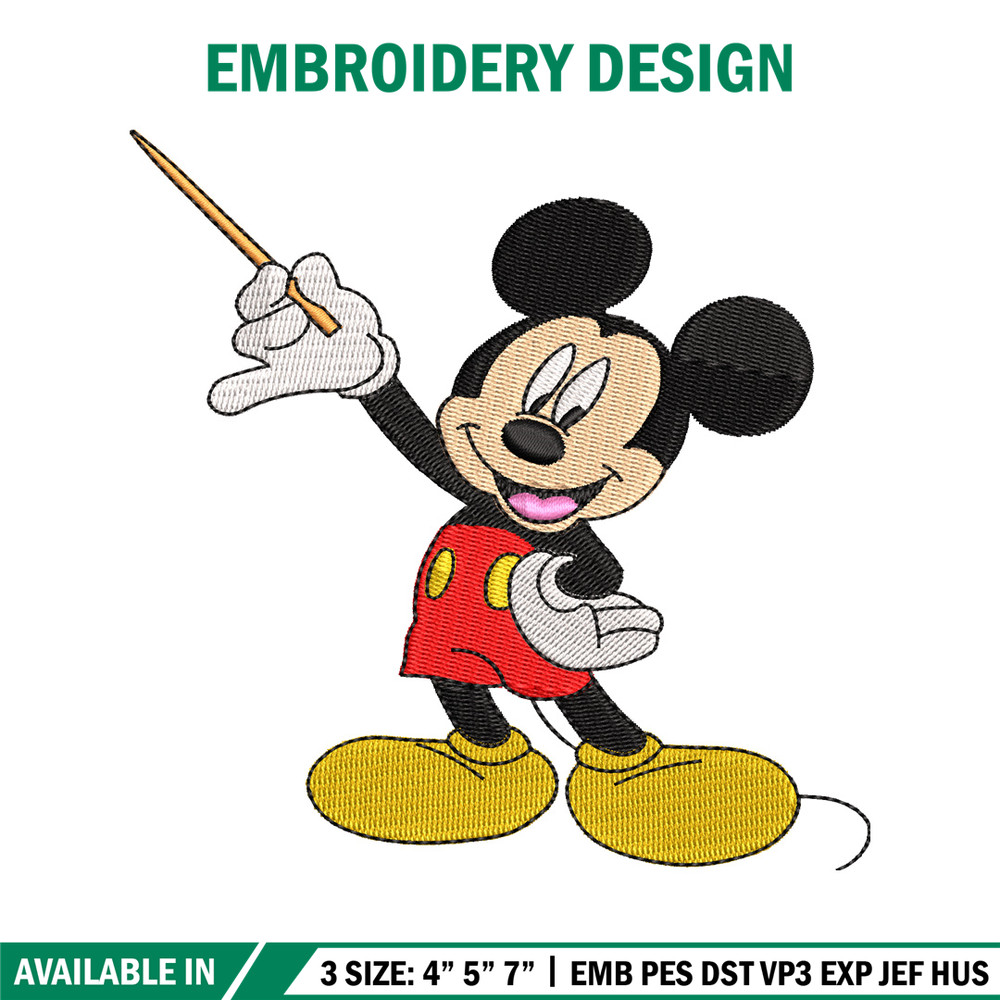 Mickey Mouse embroidery design, Mickey embroidery, logo design, Logo shirt, disney embroidery, Digital download.jpg