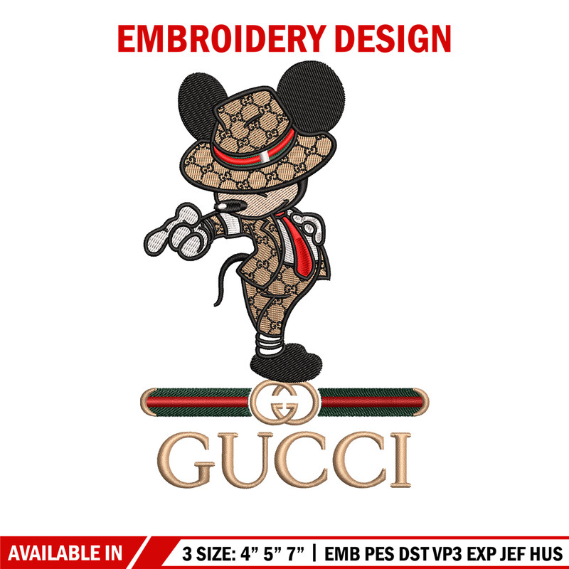 Mickey gucci embroidery design, Mickey embroidery, Embroidery file, Embroidery shirt, Emb design, Digital download.jpg