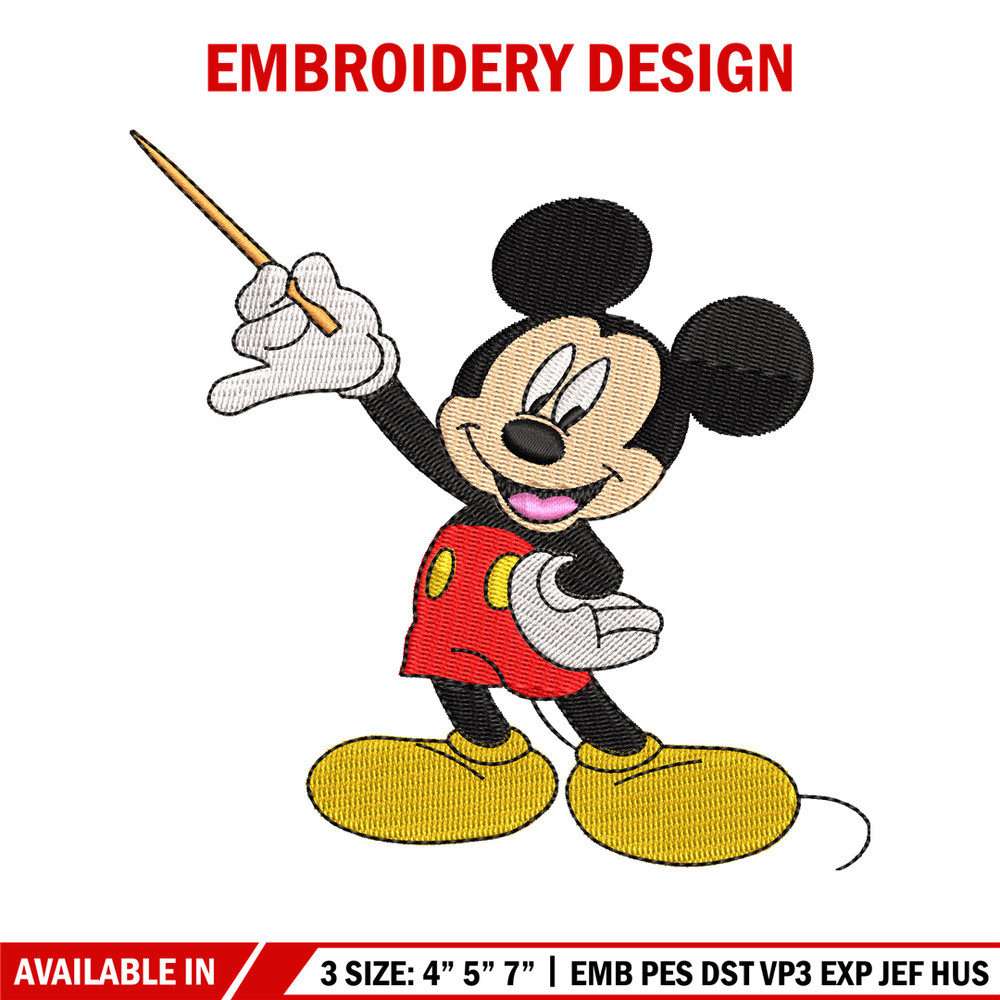 Mickey Mouse embroidery design, Mickey embroidery, logo design, Logo shirt, disney embroidery, Digital download.jpg