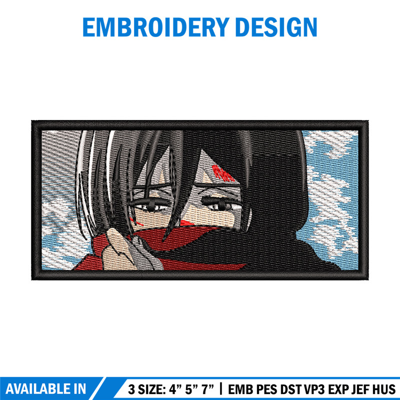 Mikasa eyes embroidery design, Aot embroidery, Anime design, Embroidery shirt, Embroidery file, Digital download.jpg