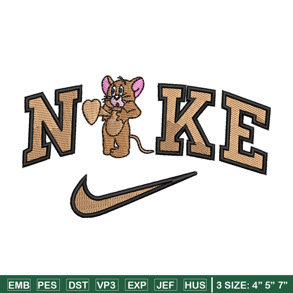 Nike jerry embroidery design, Jerry embroidery, Nike design, Embroidery shirt, Embroidery file, Digital download.jpg