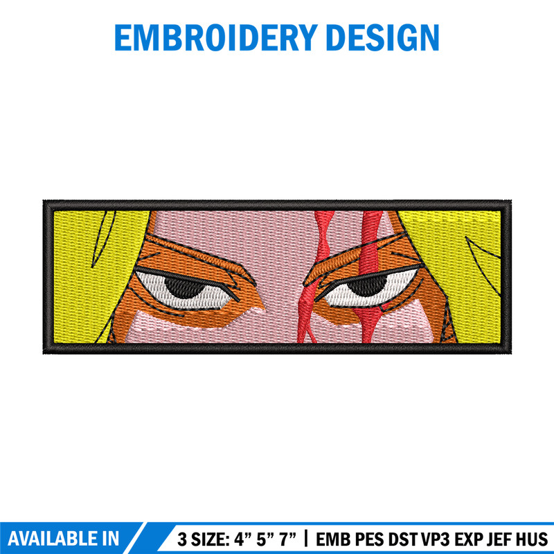 Mikey eyes embroidery design, Mikey embroidery, Anime design, Embroidery shirt, Embroidery file, Digital download.jpg