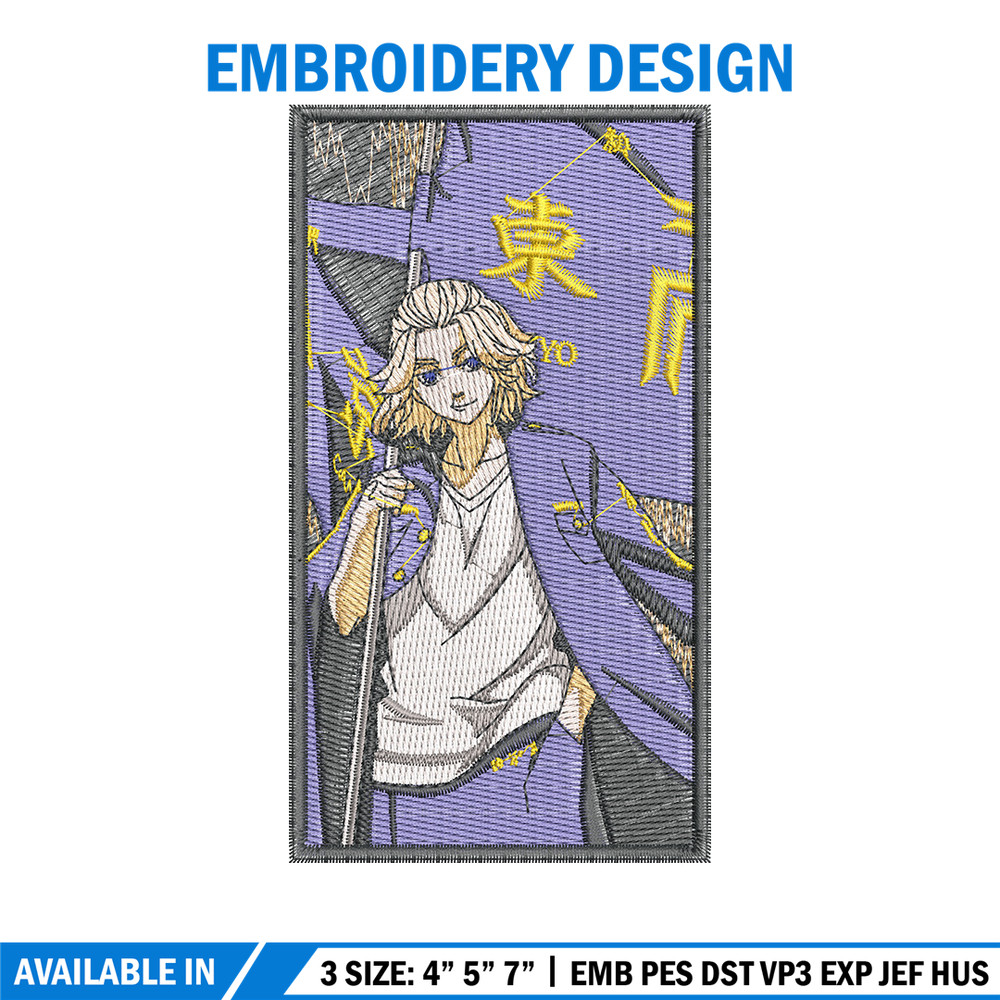 Mikey poster embroidery design, Mikey embroidery, Anime design, Embroidery file, Embroidery shirt, Digital download.jpg