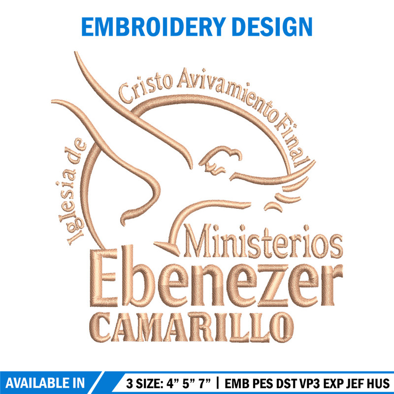 Ministerios Ebeneze embroidery design, Ministerios Ebeneze embroidery, logo design, embroidery file, Digital download..jpg
