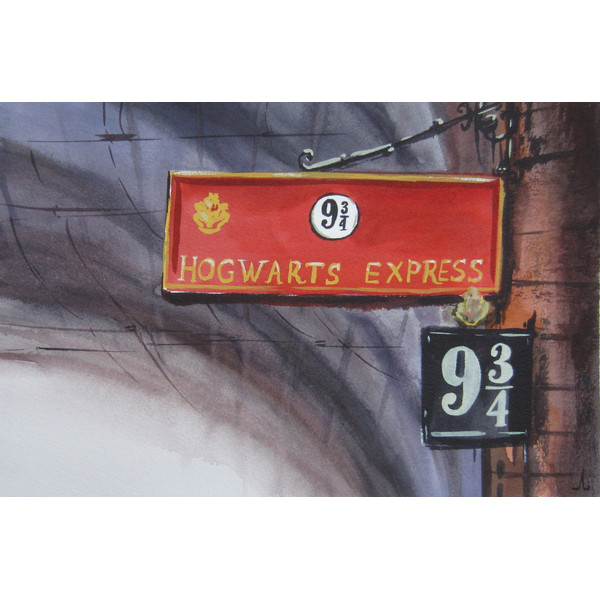 Harry Potter - Hogwarts School - wizards - wizard - magic - platform - station - sign -1.JPG