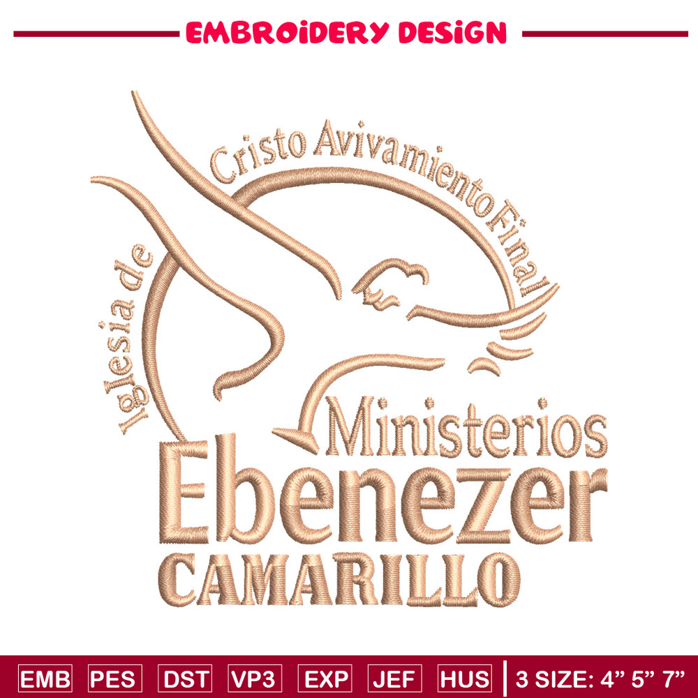 Ministerios Ebeneze embroidery design, Ministerios Ebeneze embroidery, logo design, embroidery file, Digital download..jpg