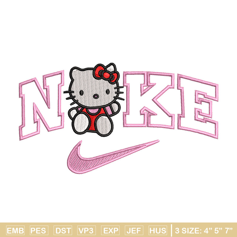 Nike kitty embroidery design, Kitty embroidery, Nike design, Embroidery shirt, Embroidery file, Digital download.jpg