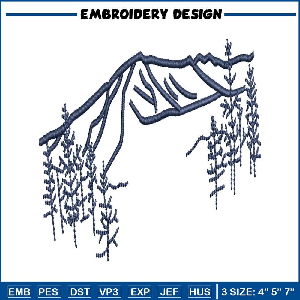 Mountain embroidery design, Mountain embroidery, Mountain design, embroidery file, logo shirt, Digital download..jpg