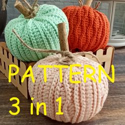 Crochet Pumpkin pattern PDF Thanksgiving crochet pumpkin pattern Halloween pumpkin crochet pattern