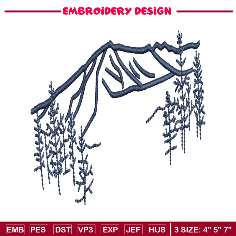 Mountain embroidery design, Mountain embroidery, Mountain design, embroidery file, logo shirt, Digital download..jpg