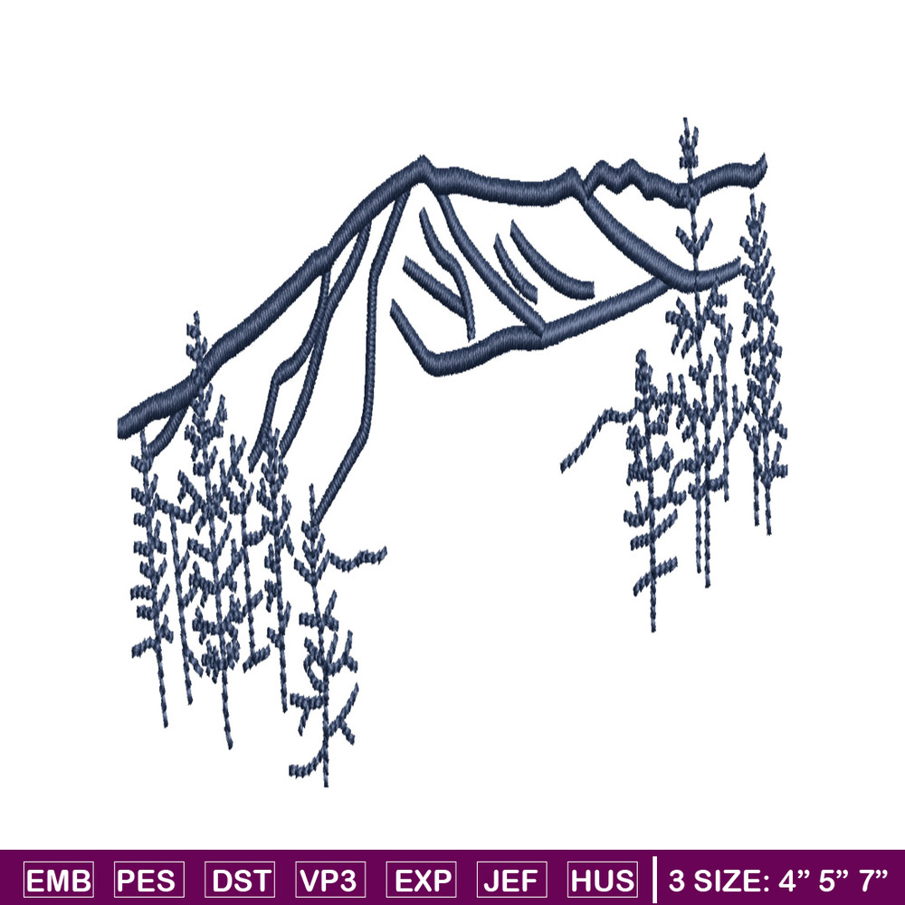 Mountain embroidery design, Mountain embroidery, Mountain design, embroidery file, logo shirt, Digital download..jpg