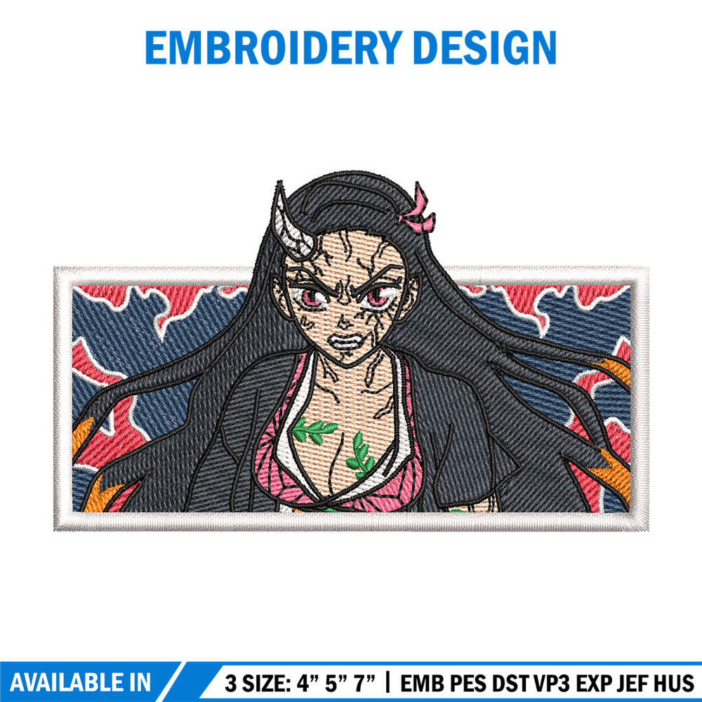 Nezuko demon box embroidery design, Neuzko embroidery, Anime design, Embroidery shirt, Embroidery file, Digital download.jpg