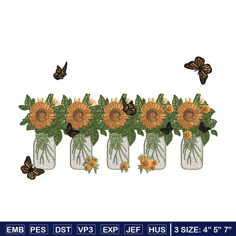 Sunflowers embroidery design, Sunflowers embroidery, flowers design, embroidery file, logo shirt, Digital download.jpg