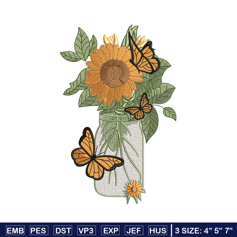 Sunflowers embroidery design, Sunflowers embroidery, flowers design, logo design, logo shirt, Digital download.jpg