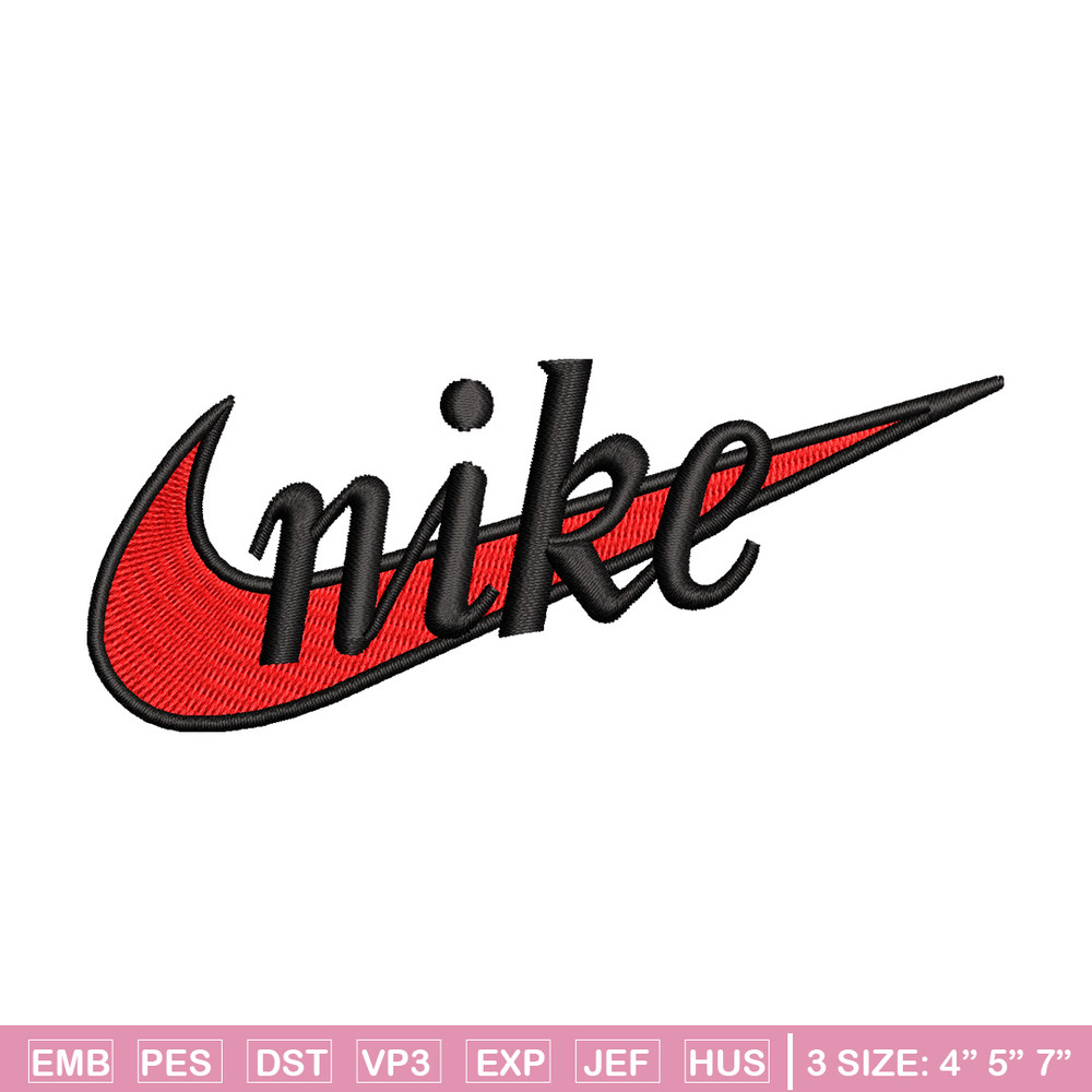 Nike red embroidery design, Nike embroidery, Nike design, Embroidery file,Embroidery shirt, Digital download.jpg