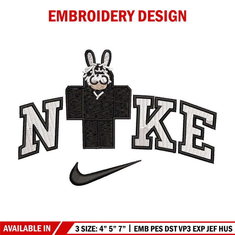 Nike bunny lego embroidery design, Bunny embroidery, Nike design, Embroidery shirt, Embroidery file, Digital download.jpg