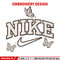 Nike butterfly embroidery design, logo embroidery, logo design, logo shirt, digital download.jpg