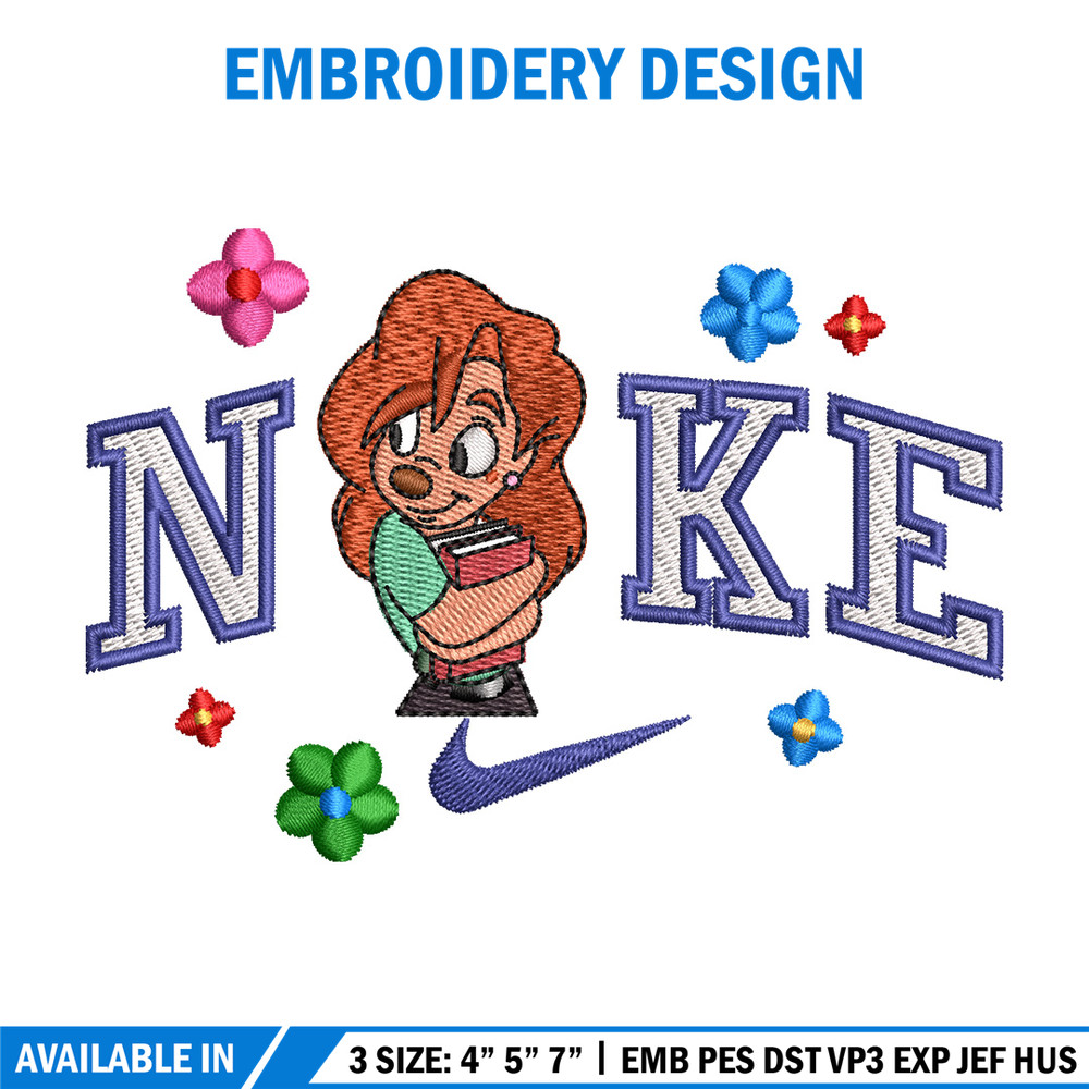 Nike flower girl embroidery design, Nike embroidery, Nike design, Embroidery shirt, Embroidery file,Digital download.jpg