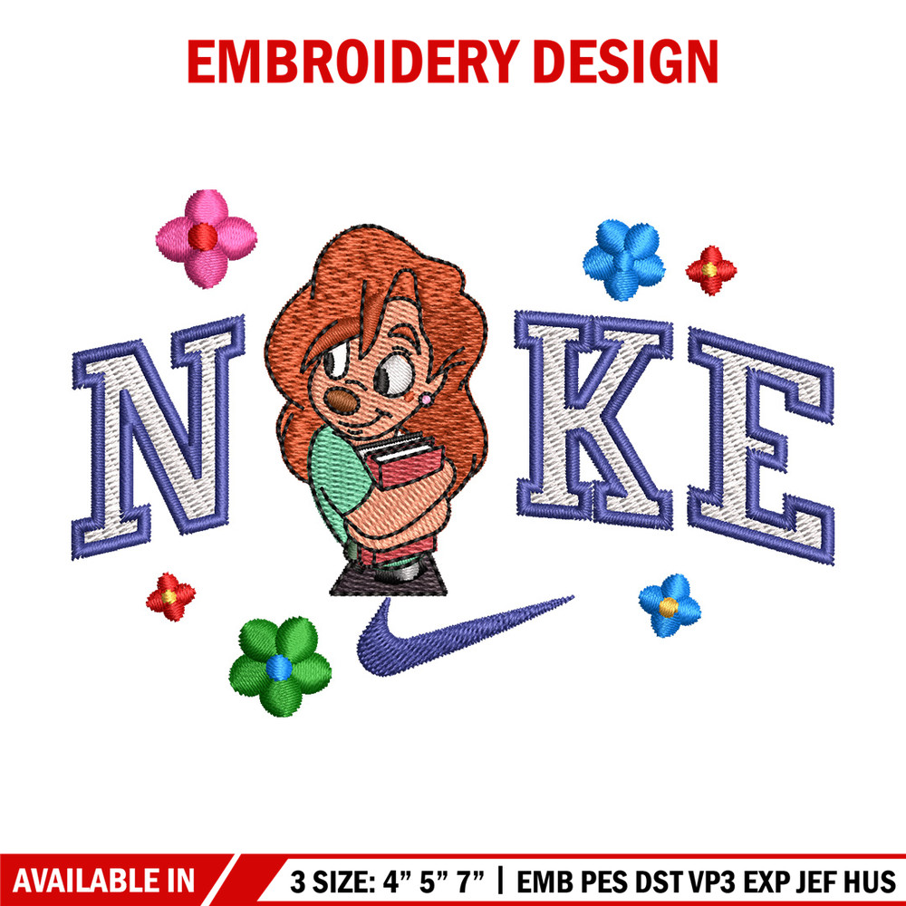Nike flower girl embroidery design, Nike embroidery, Nike design, Embroidery shirt, Embroidery file,Digital download.jpg