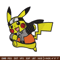 Uchiha Pikachu embroidery design, Pokemon embroidery, embroidery file, anime design, anime shirt, Digital download.jpg