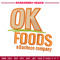 OK Foods embroidery design, OK Foods logo embroidery, logo design, embroidery file, logo shirt, Digital download..jpg