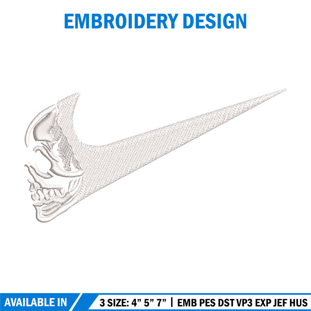 Nike horror embroidery design, Horror embroidery, Nike design, Embroidery shirt, Embroidery file, Digital download.jpg