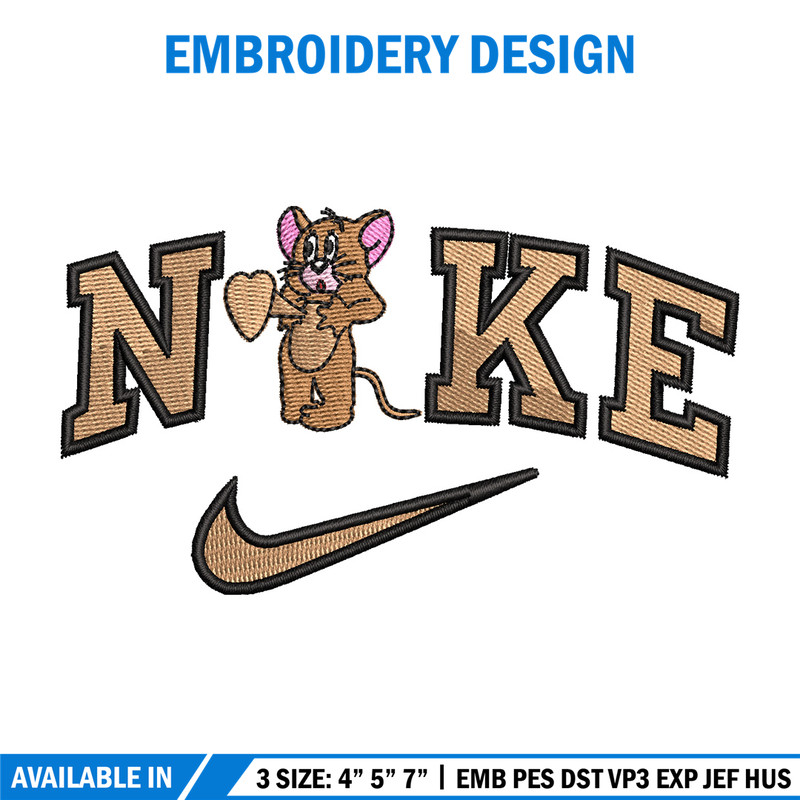 Nike jerry embroidery design, Jerry embroidery, Nike design, Embroidery shirt, Embroidery file, Digital download.jpg