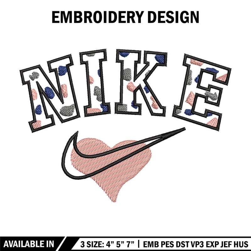 Nike heart embroidery design, Nike embroidery, Nike design, Embroidery shirt, Embroidery file,Digital download.jpg